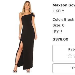 Maxson Gown in Black